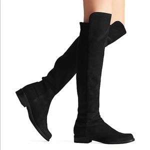 STUART WEITZMAN 5050 BLACK SUEDE BOOTS